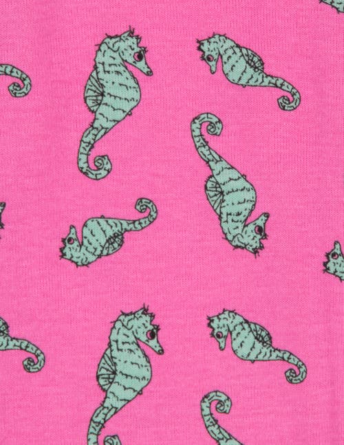 Leveret Footed Printed Cotton Pajamas, Animal, Holiday & Fun Prints In Pink