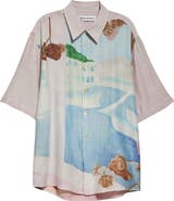 OUR LEGACY Beyond Cotton & Silk Button-Up Shirt