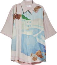 OUR LEGACY Beyond Cotton & Silk Button-Up Shirt