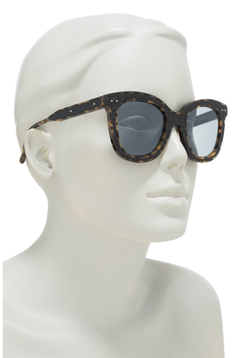 50mm Square Sunglasses, Alternate, color, SHNY SPOTTED BRN HVNA BLK