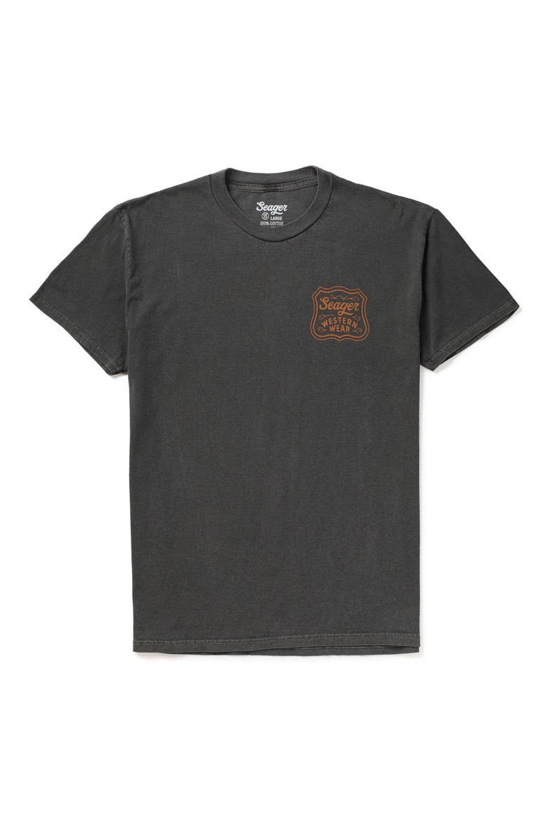 Premium Badge Graphic Cotton T-Shirt, Main, color, PIGMENT BLACK