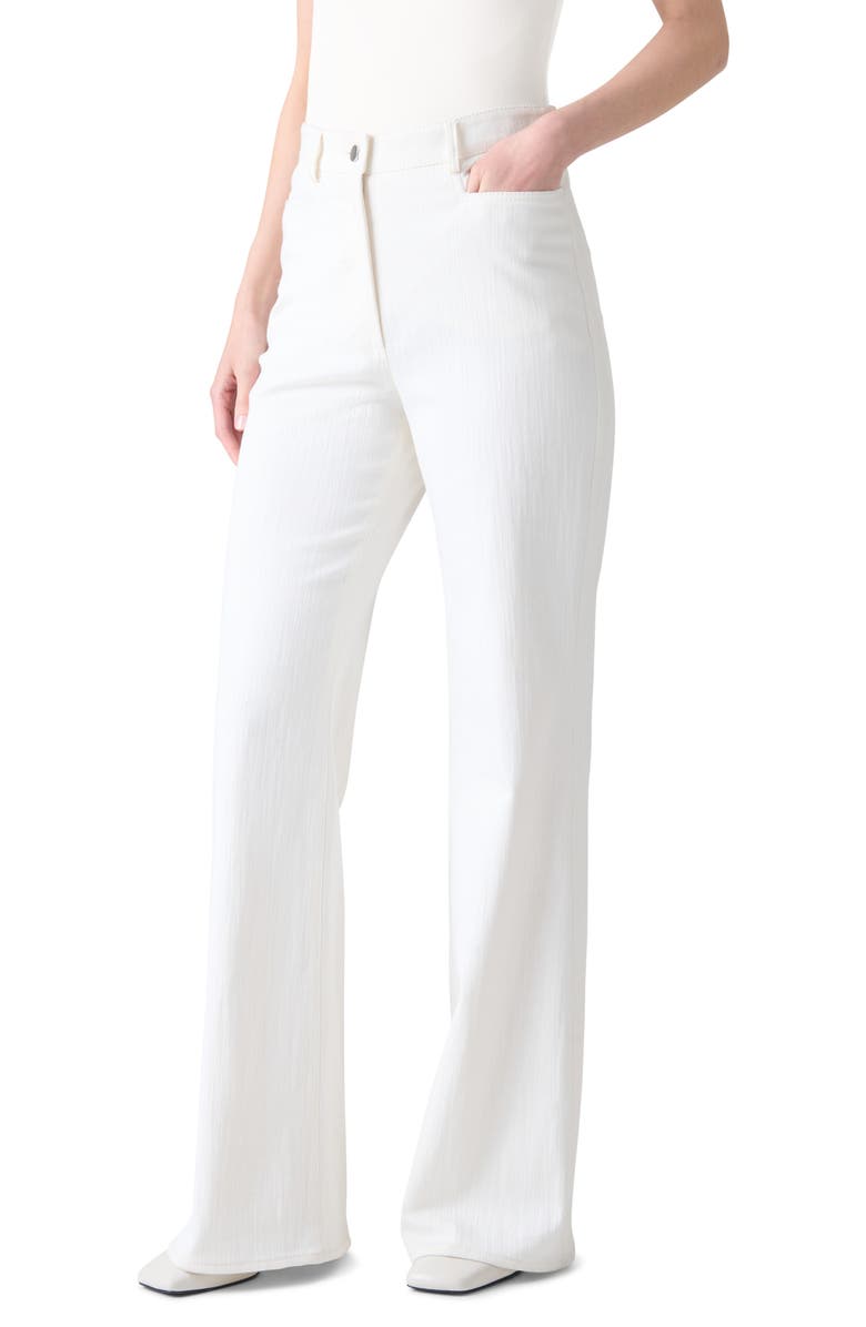 Akris punto Celia High Waist Bootcut Jeans, Alternate, color, Cream
