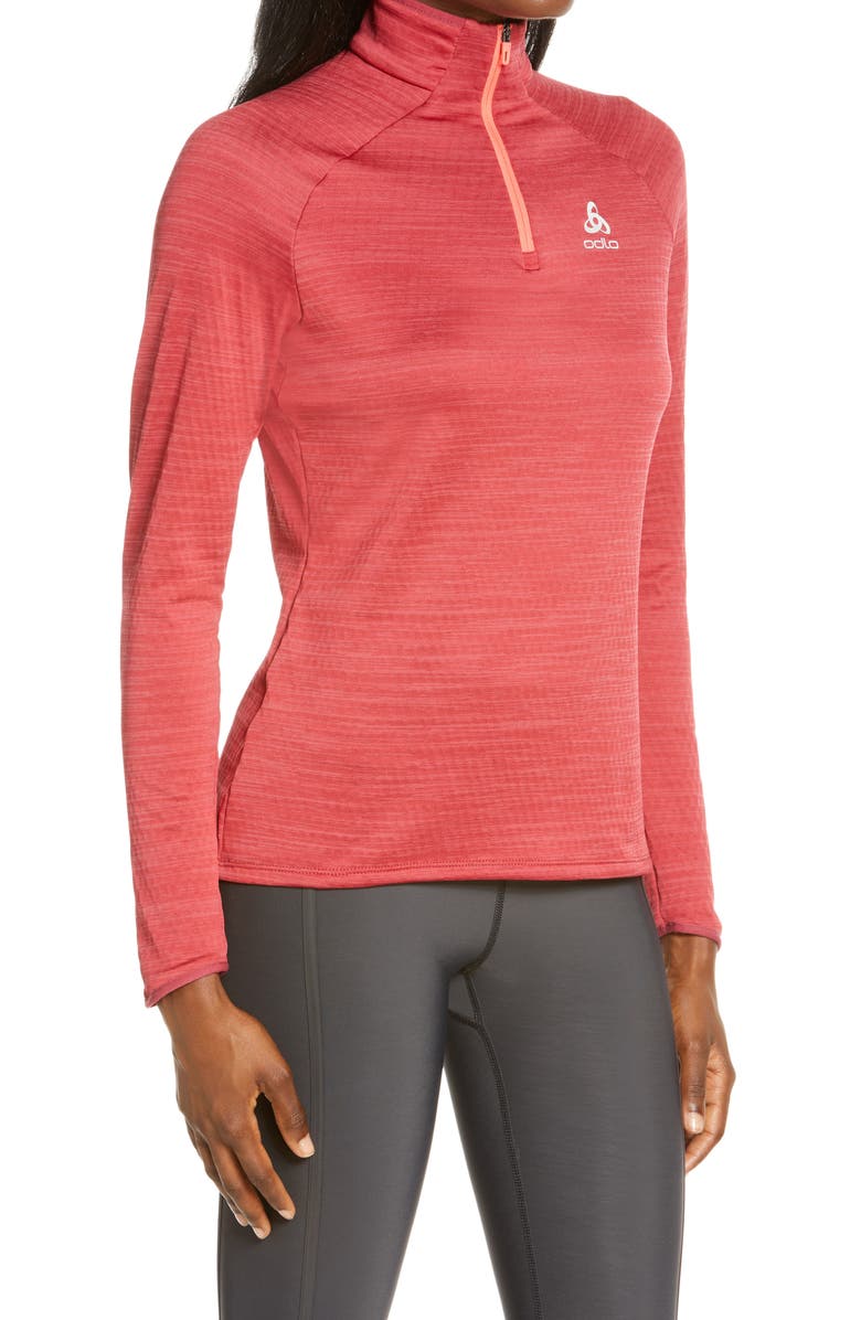 Odlo Run Easy Half-Zip Mid-Layer Top, Alternate, color, 
