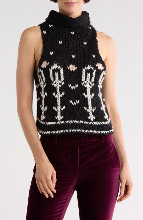 Sleeveless Virgin Wool Sweater