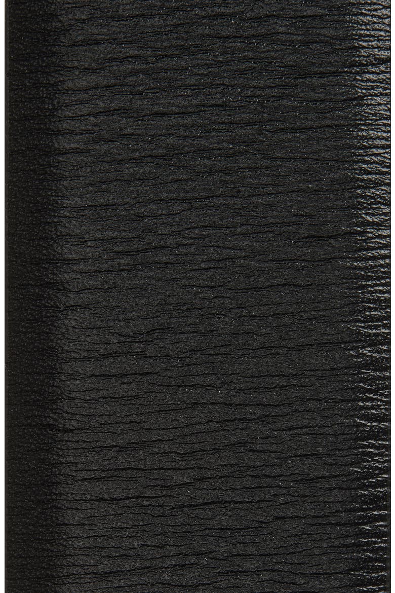 Round Buckle Leather Belt, Alternate, color, 001-BLACK