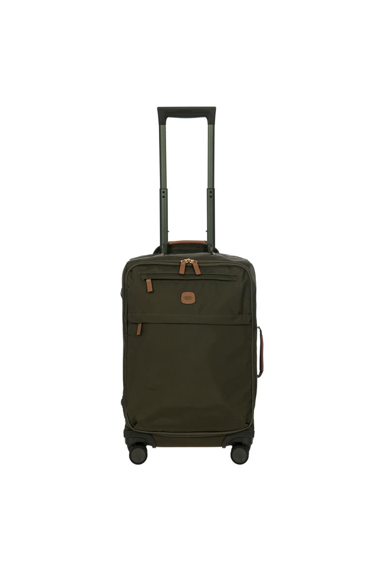 X Travel 21" Carry On Spinner & Large Sportina Tote Bag 2 Piece Luggage Set, Alternate, color, Olive