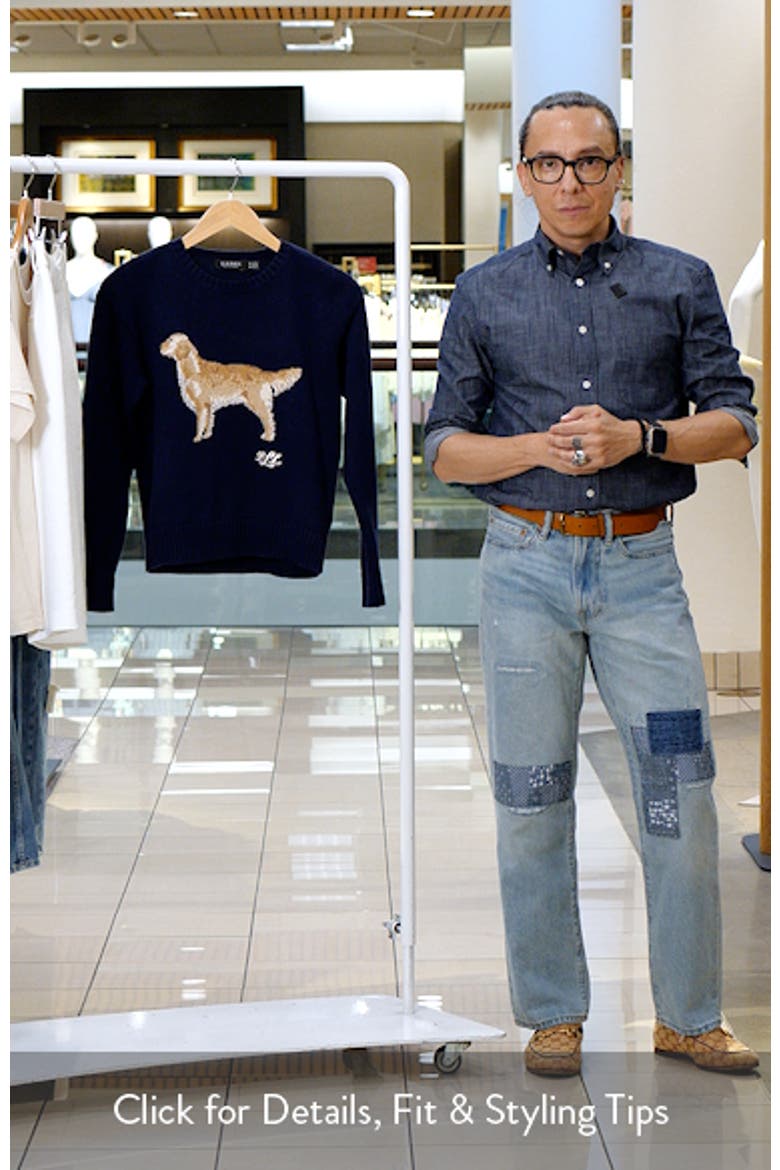 Golden Retriever Intarsia Cotton Sweater video