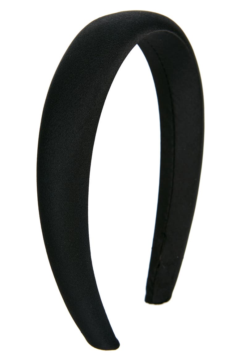 Solid Headband, Main, color, BLACK