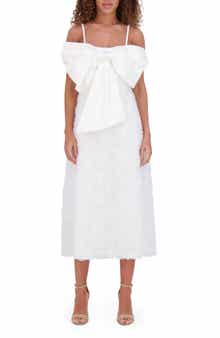Kensie Soutache Bow Midi Dress