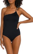 La Blanca Goddess One-Shoulder One-Piece Swimsuit