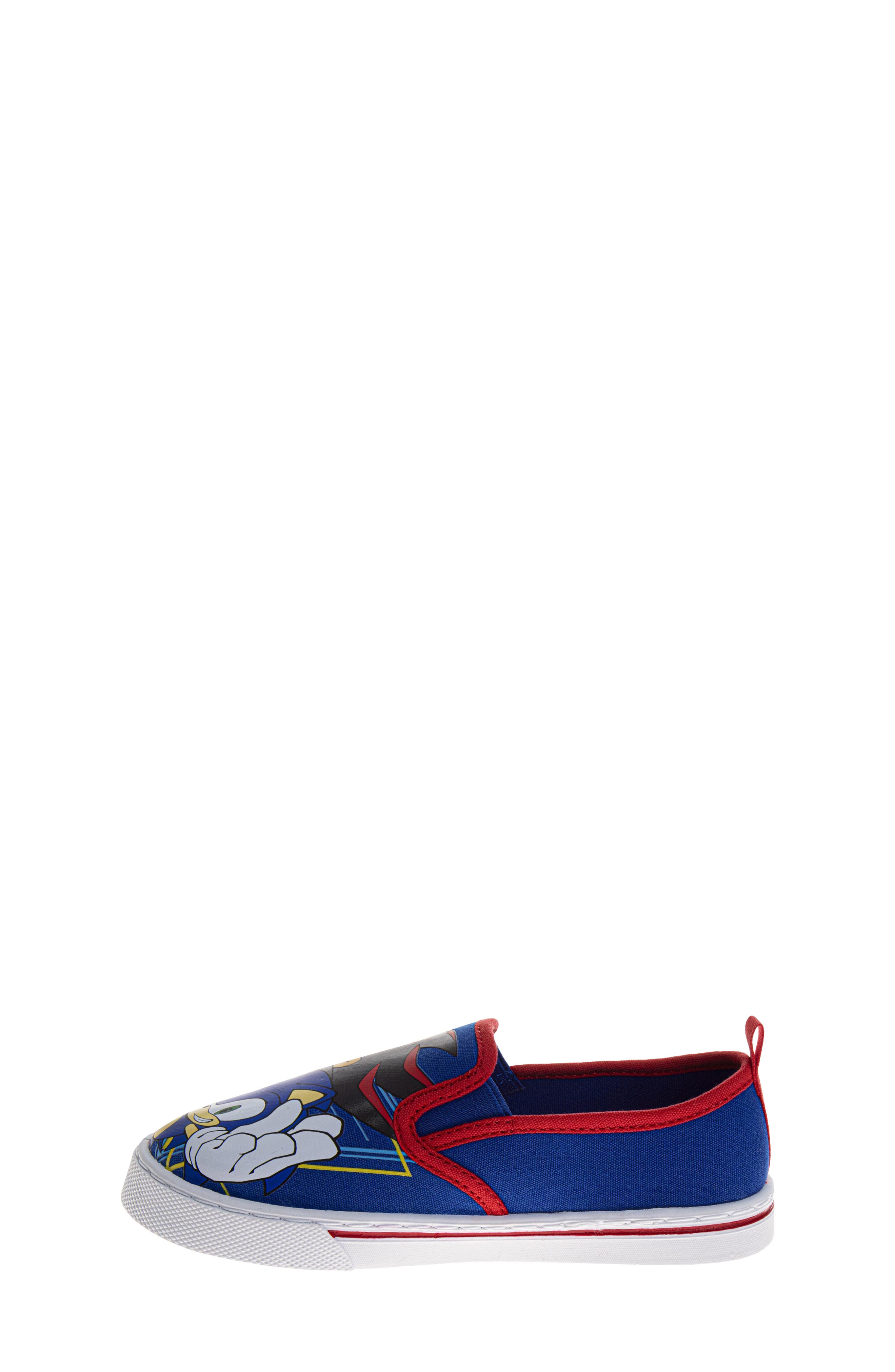 Kids' Sonic The Hedgehog Slip-On Sneaker, Alternate, color, BLUE