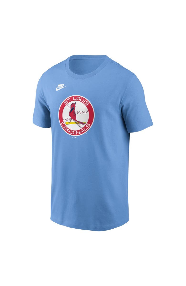 Nike Men's Nike Light Blue St. Louis Cardinals Cooperstown Collection Team Logo T-Shirt, Alternate, color, 