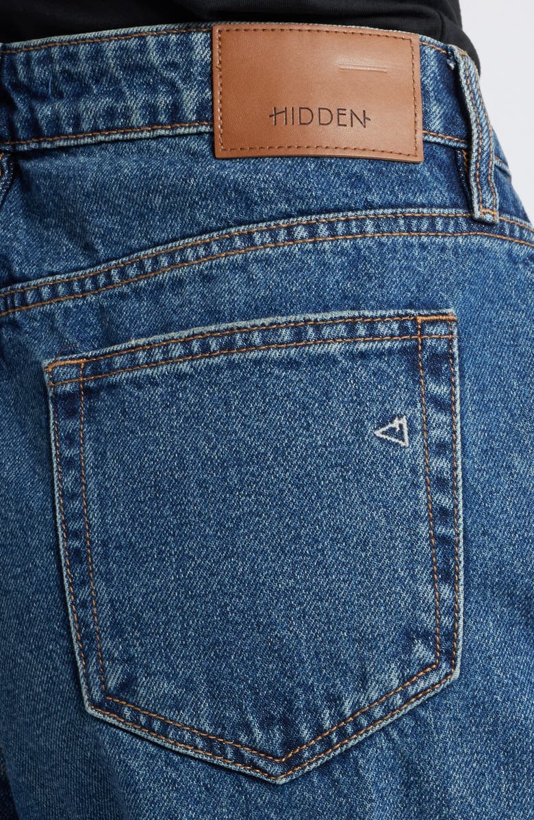 HIDDEN JEANS Classic Cuff Wide Leg Jeans, Alternate, color,