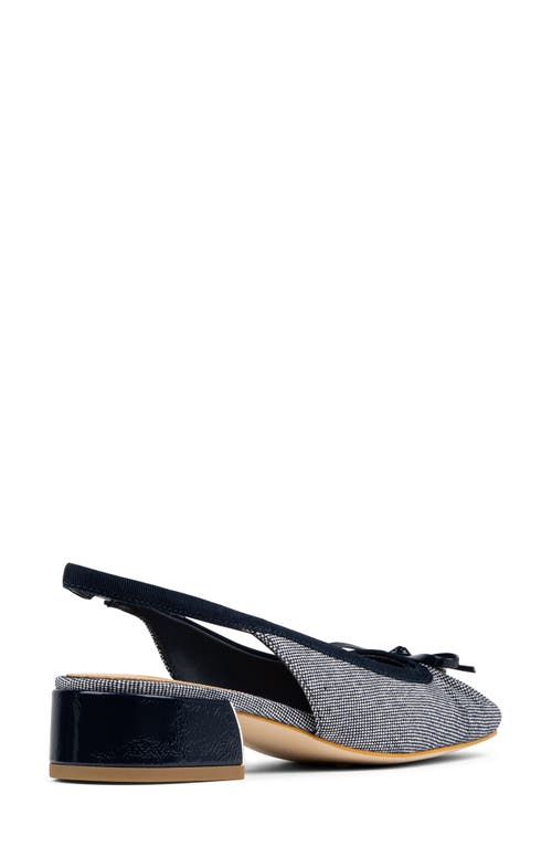 Donald Pliner Dara Slingback Square Toe Pump In Navy