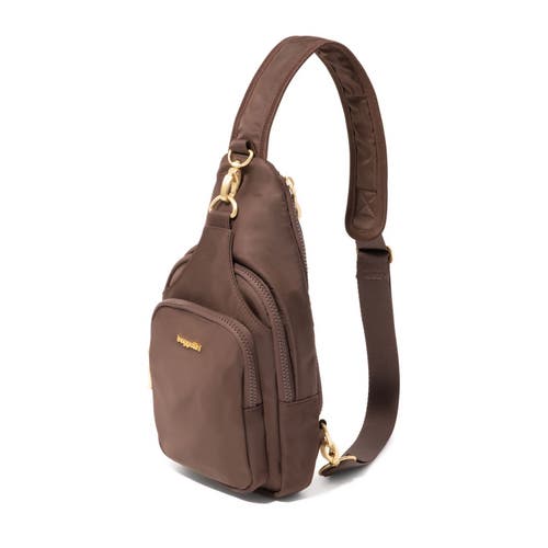 Baggallini Central Park Sling Bag In Brown