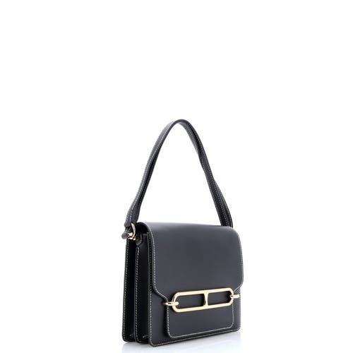 Pre-owned Hermes Hermes Roulis Bag Sombrero 23 In Black