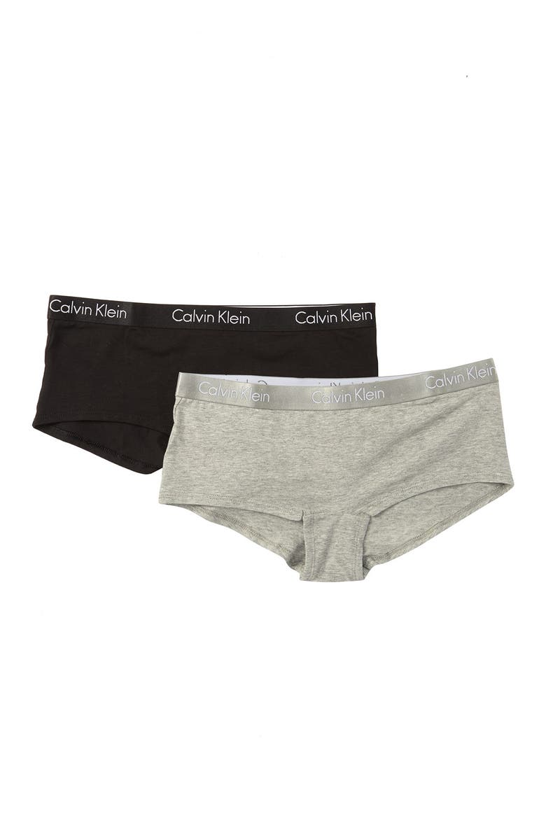 Calvin Klein Logo Boyshorts - Pack of 2, Main, color, 