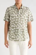 14th & Union Palms Linen & Cotton Button-Up Shirt