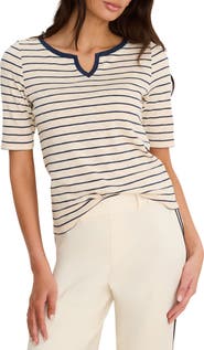 NZT by NIC+ZOE Stripe Cotton Top