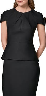 Donna Karan New York Structured Peplum Top