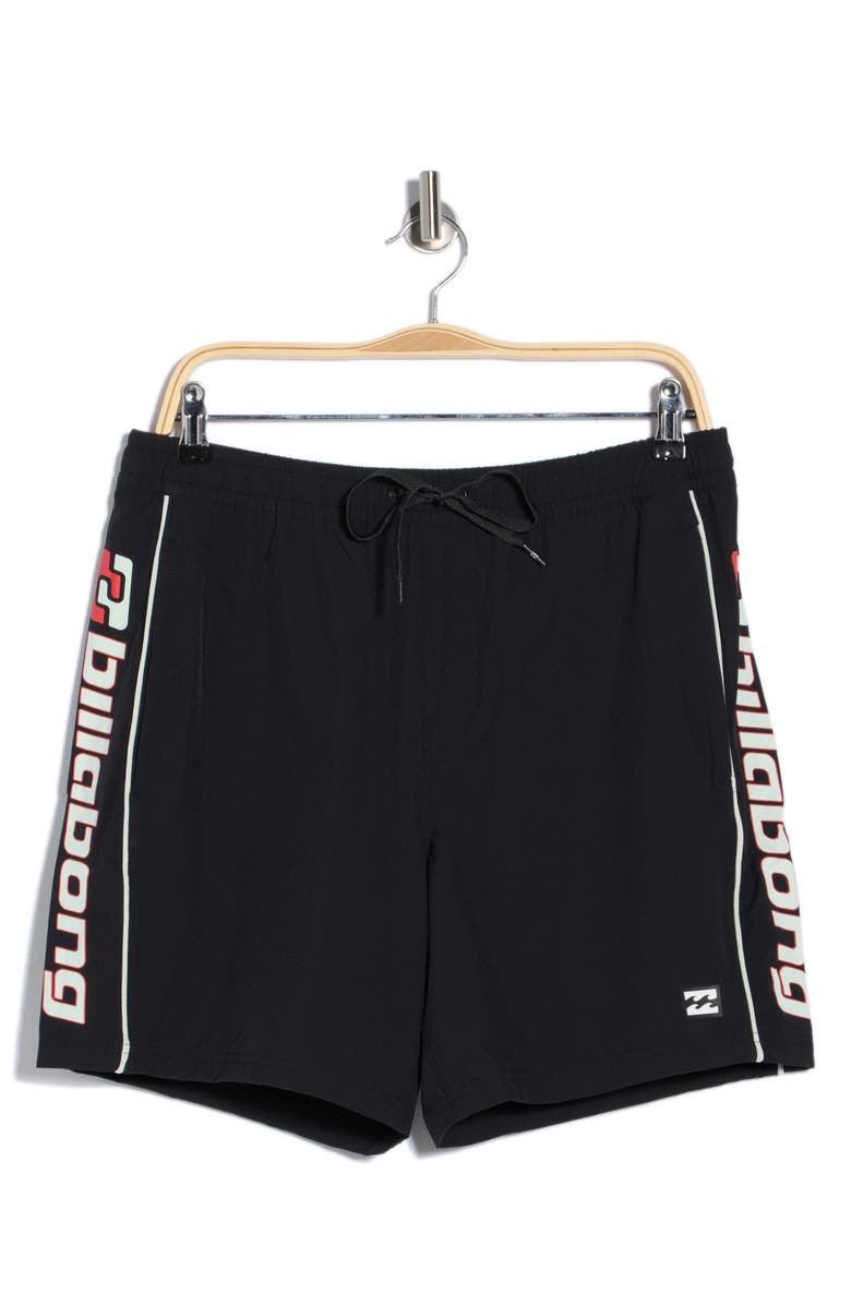 Billabong Afterburner Volley Swim Trunks, Main, color, Black