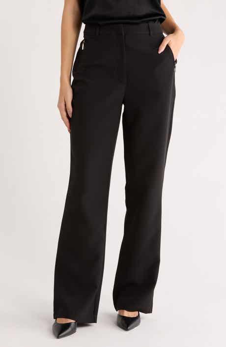 BY DESIGN Rebecca High Waist Straight Leg Pants