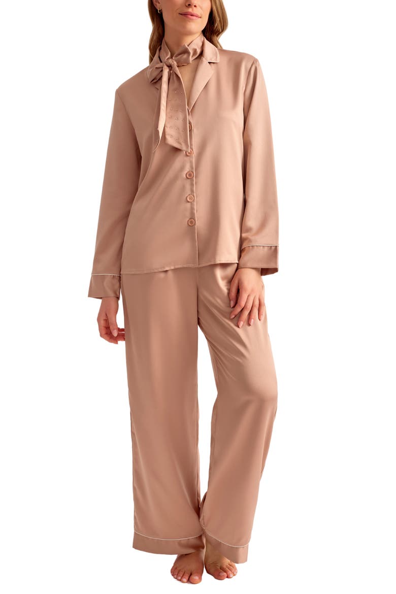 Golden Hour Pajama Set, Alternate, color, ROSE GOLD