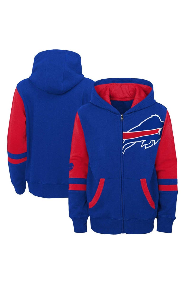 Outerstuff Preschool Royal Buffalo Bills Stadium Color Block Full-Zip Hoodie, Main, color, Royal