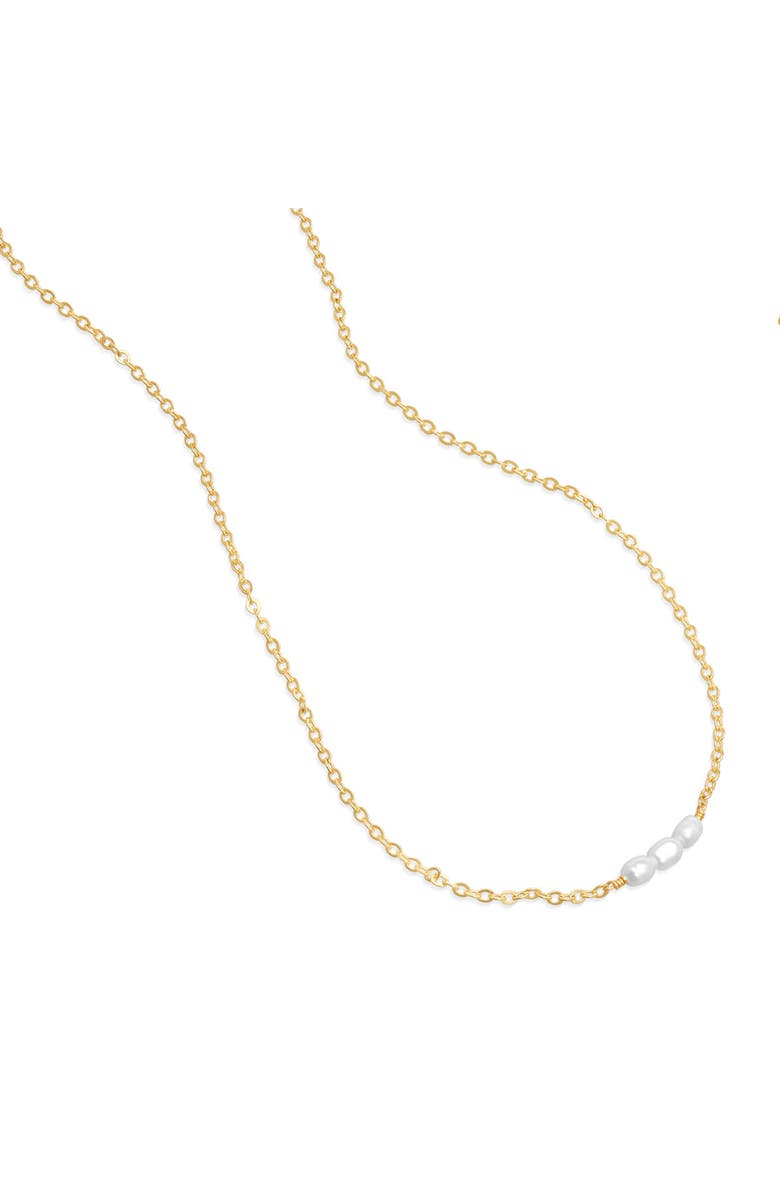 ABLE Nola Pearl Lux Necklace, Alternate, color, Gold/Pearl