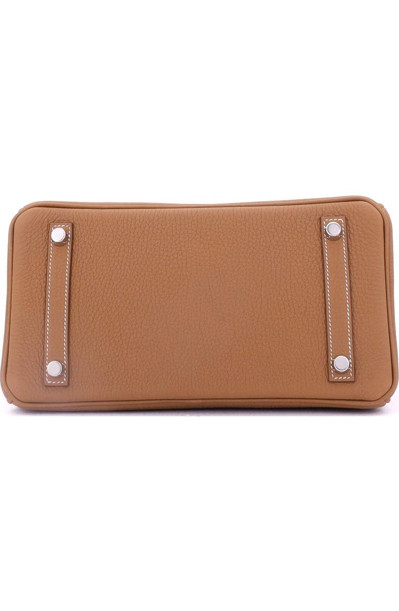 Pre-Owned Hermes Birkin Handbag Brown Togo with Palladium Hardware 25, Alternate, color, Gold