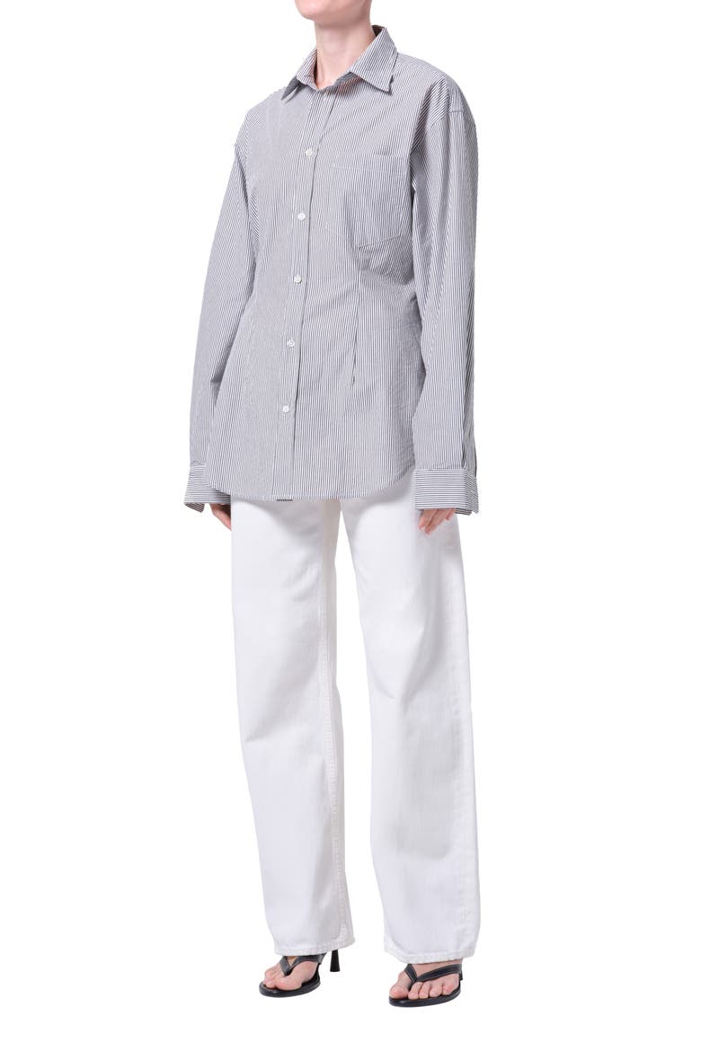 Cinch Stripe Button-Up Shirt, Alternate, color, WINDLEY STRIPE
