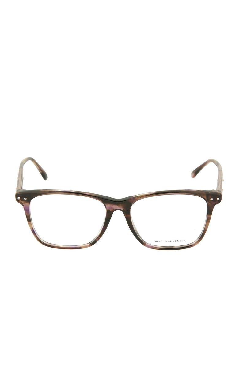 Bottega Veneta 54mm Square Optical Frames, Alternate, color,