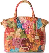 Brahmin Duxbury Croc Embossed Leather Satchel