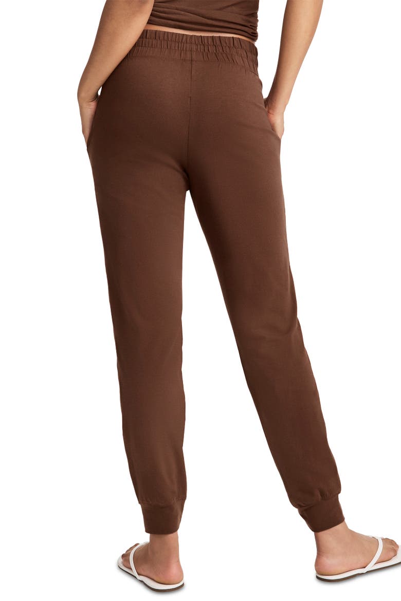 Womens Organic Cotton Stretch Jogger, Alternate, color, Coffee