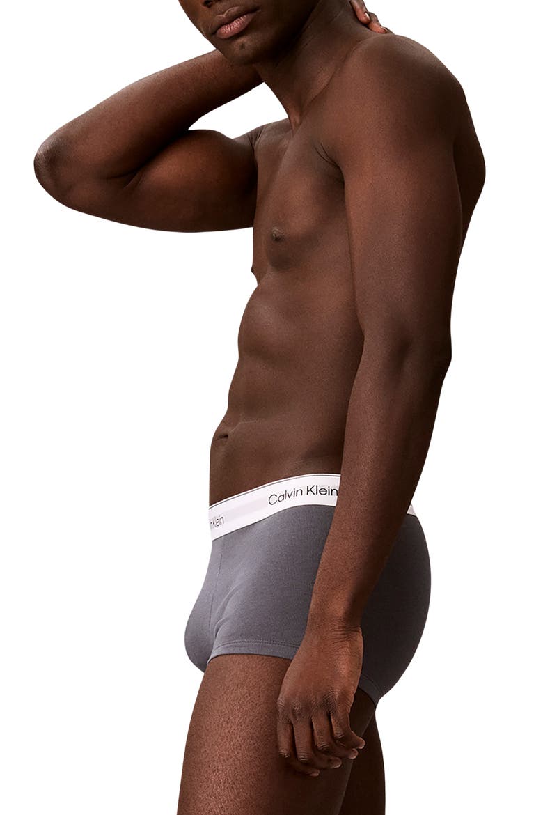 Icon 3-Pack Stretch Cotton Boxer Briefs, Alternate, color, WHITE/COLLEGIATE LOGO BLACK/T