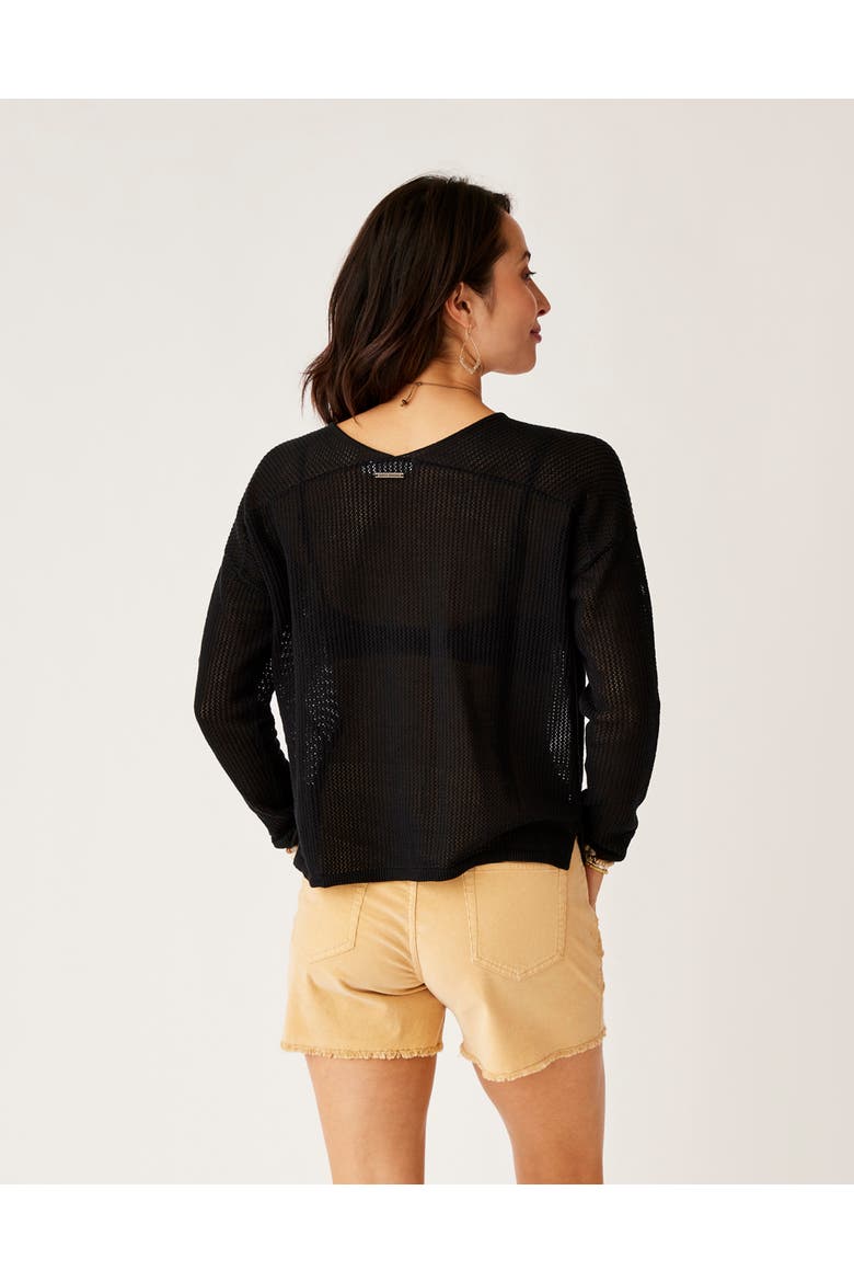 Lightweight Mesh Pullover, Alternate, color, Black