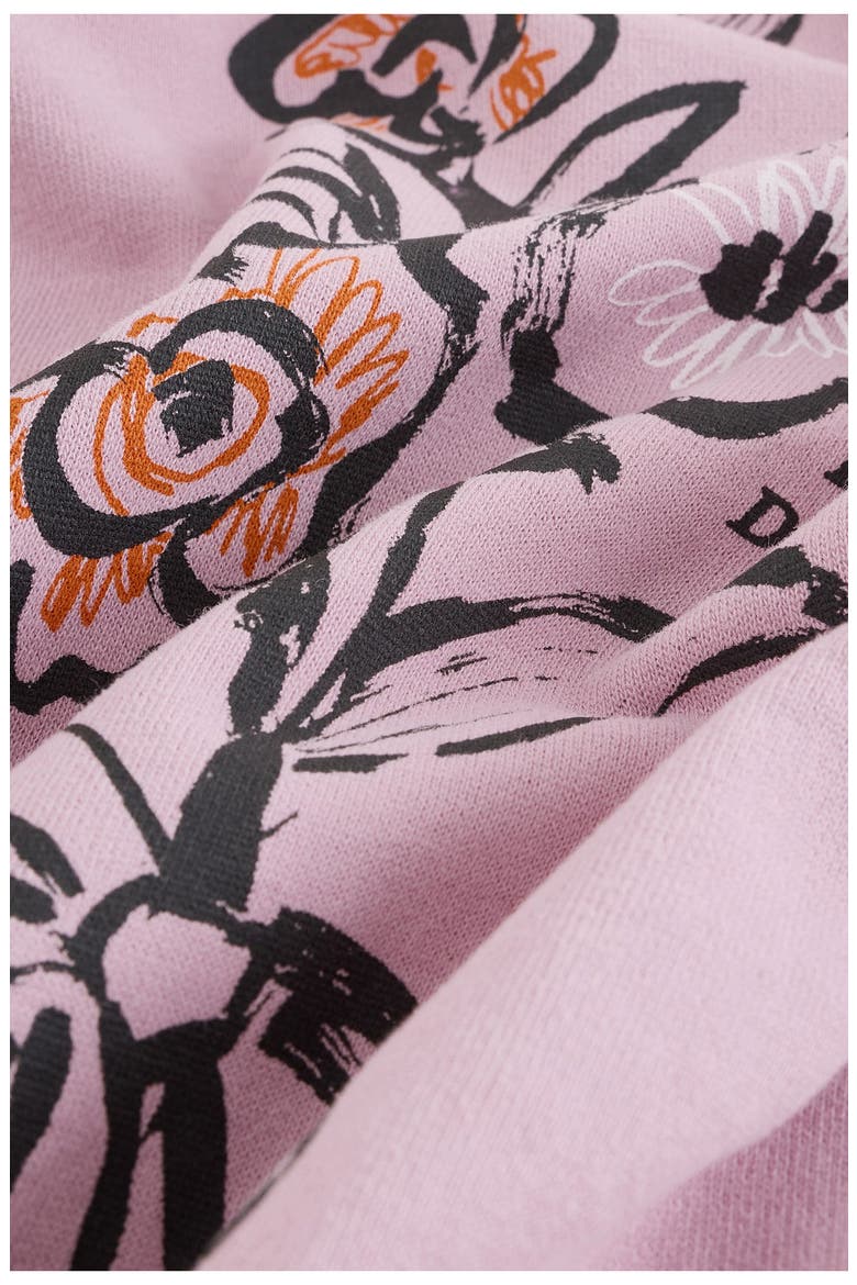 Kids' Floral Cotton Graphic Sweatshirt, Alternate, color, PINK