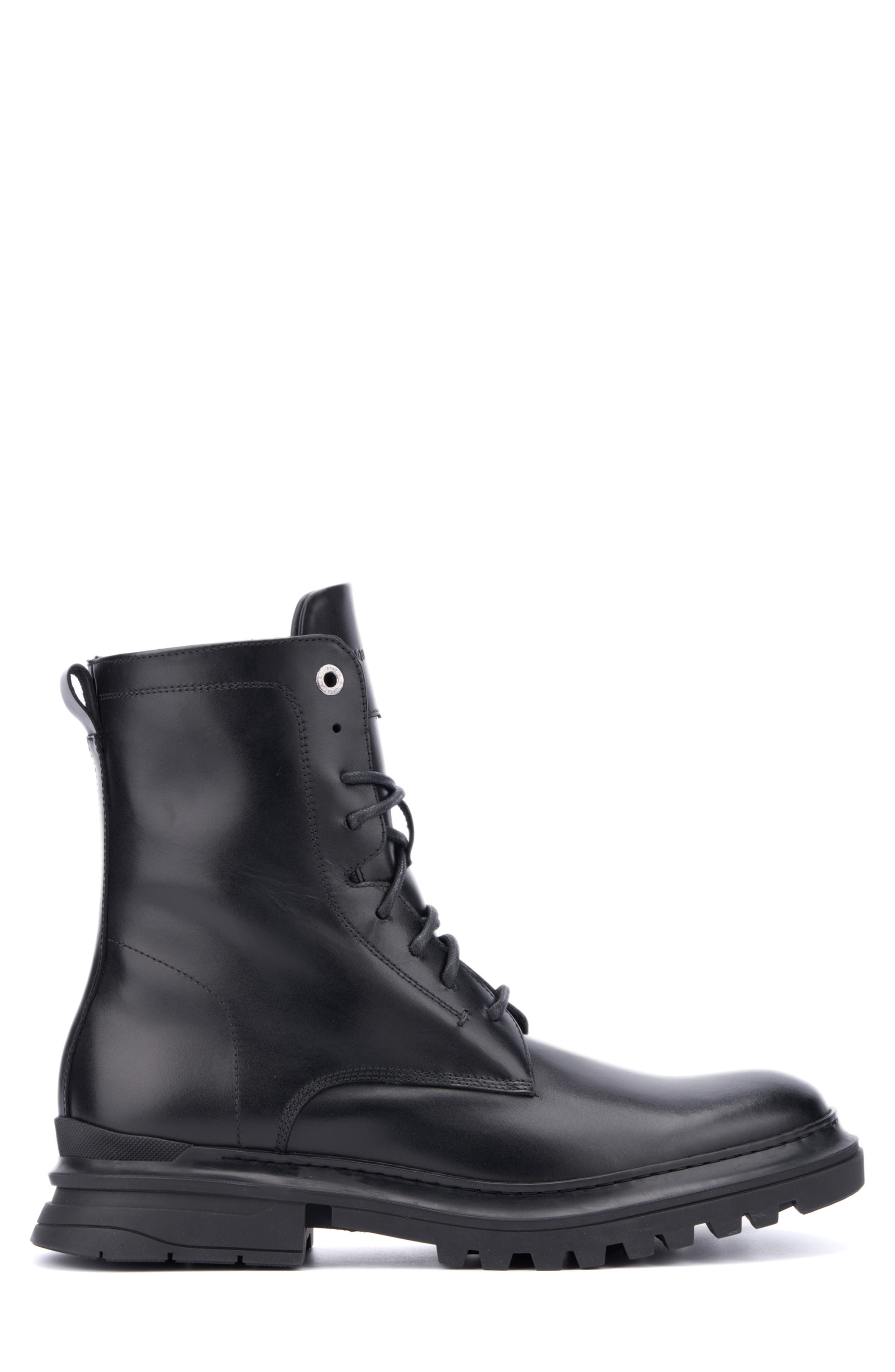 Aquatalia Edmundo Water Repellent Combat Boot, Alternate, color, Black