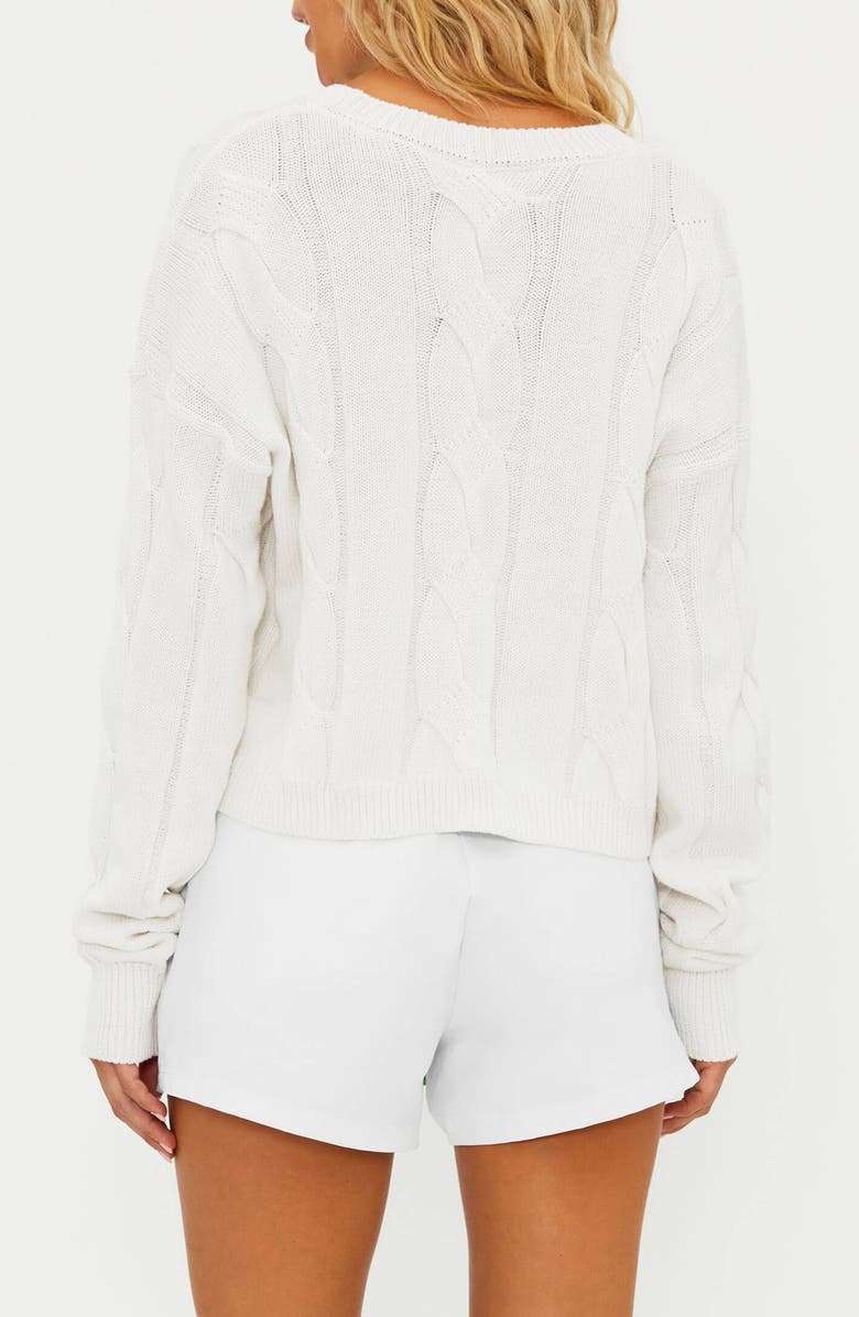 Beach Riot Clarice Cotton Cable Sweater, Alternate, color,
