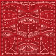 Jessie Zhao New York Scarlet Rhythm Double Sided Silk Scarf