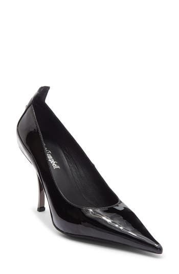 Jeffrey Campbell Freak Out Pointed Toe Pump in Black Patent at Nordstrom Rack, Size 8.5