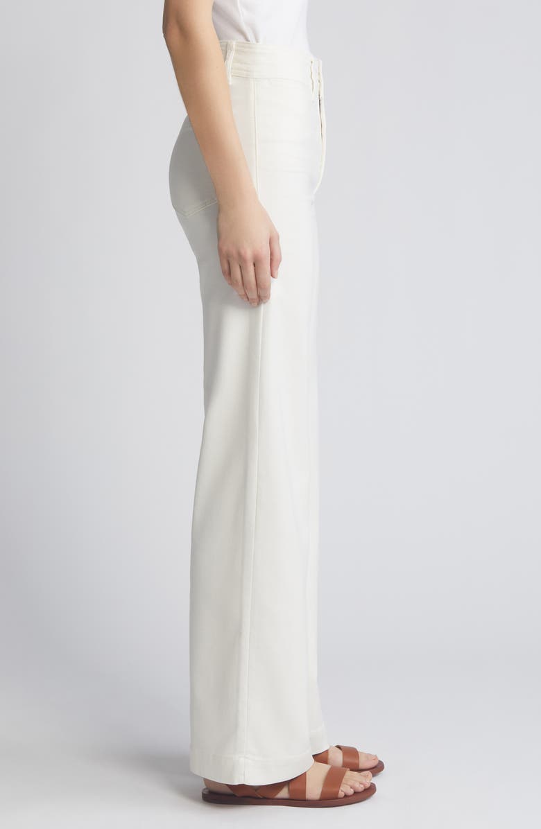 Faherty Harbor Stretch Terry Wide Leg Pants, Alternate, color,