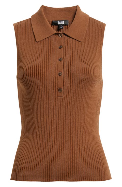 Vesta Rib Sleeveless Polo