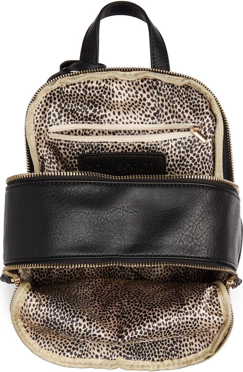 Sole Society Siena Faux Leather Backpack, Alternate, color,