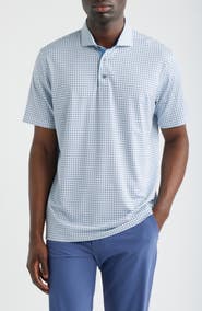Greyson Ironwood Microprint Performance Golf Polo
