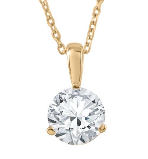 Bliss Diamond 2 Ct Solitaire Lab Grown Diamond Pendant Available In 14k Yellow Gold