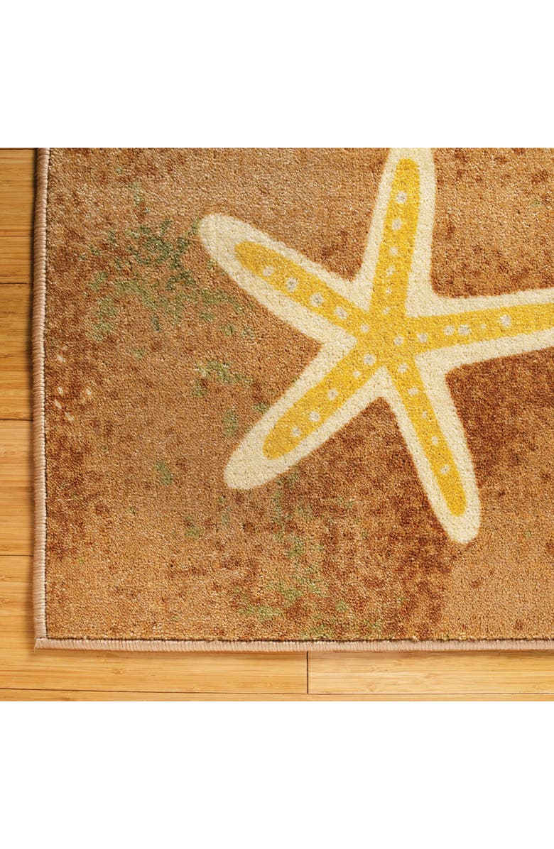 Kaplan Early Learning Company Seating Seashells Carpet - 6' x 9' Rectangle, Alternate, color, Beige