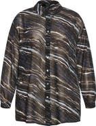 City Chic Sally Sheer Button-Up Shirt