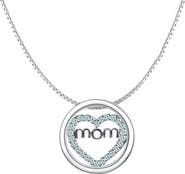 DLORIA Mom Necklace Heart Circle Of Love Silver Finished Necklace