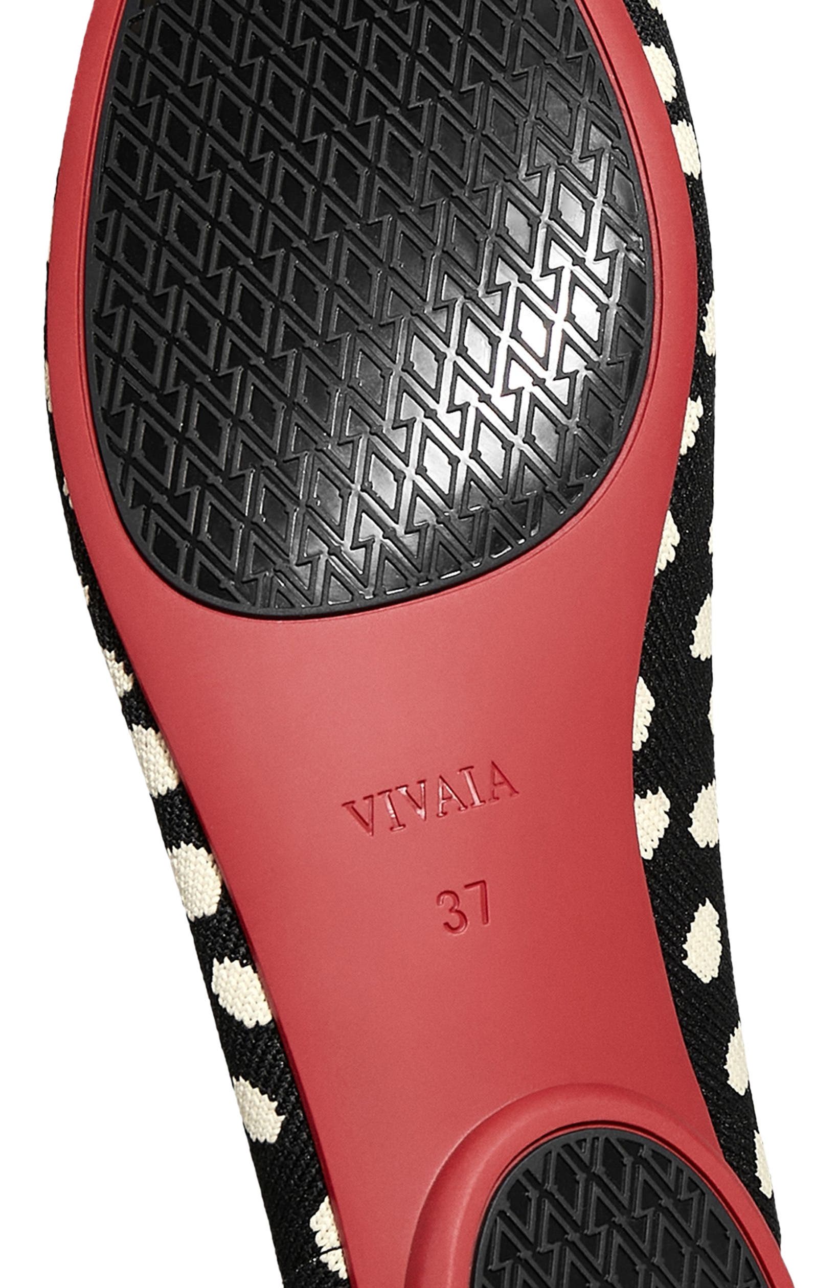 VIVAIA Almond-Toe Bow Flats, Alternate, color, Abstract Dots